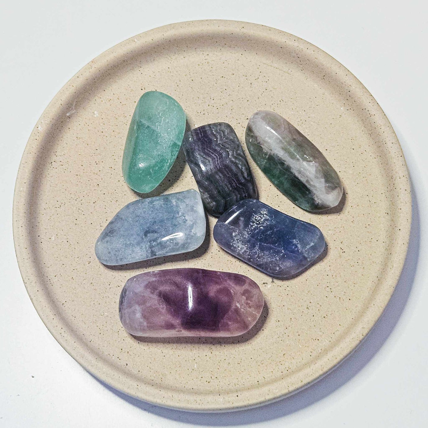 Pierre roulée en Fluorite