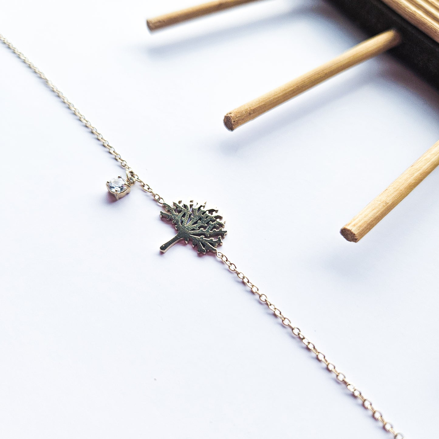 Bracelet arbre de vie et strass
