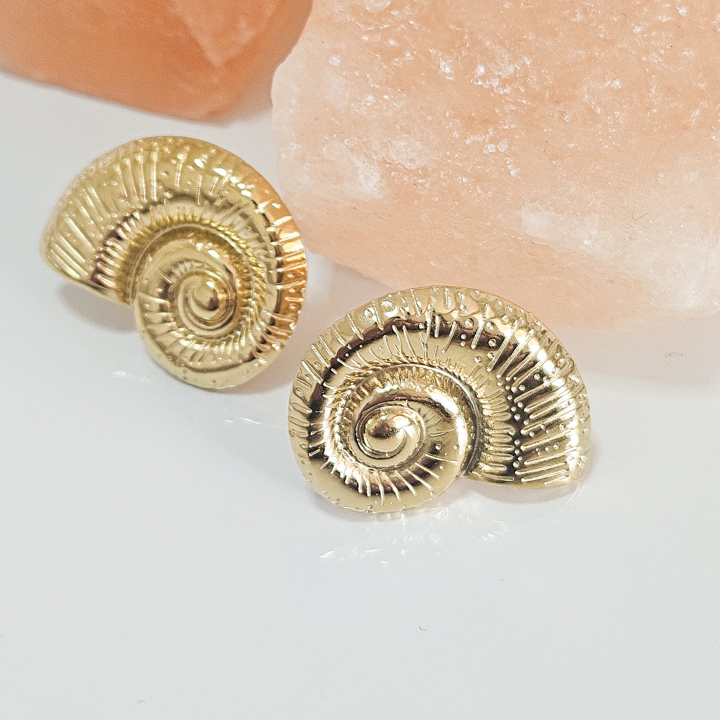 Boucles d'oreilles dorées Escargot ANTARES
