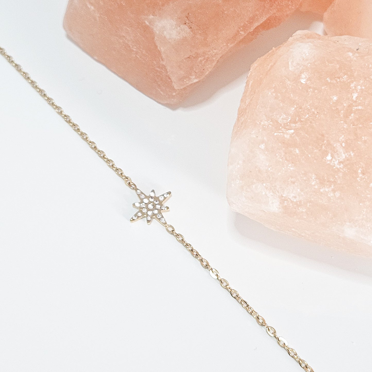 Bracelet dorée étoile strass NEBULA