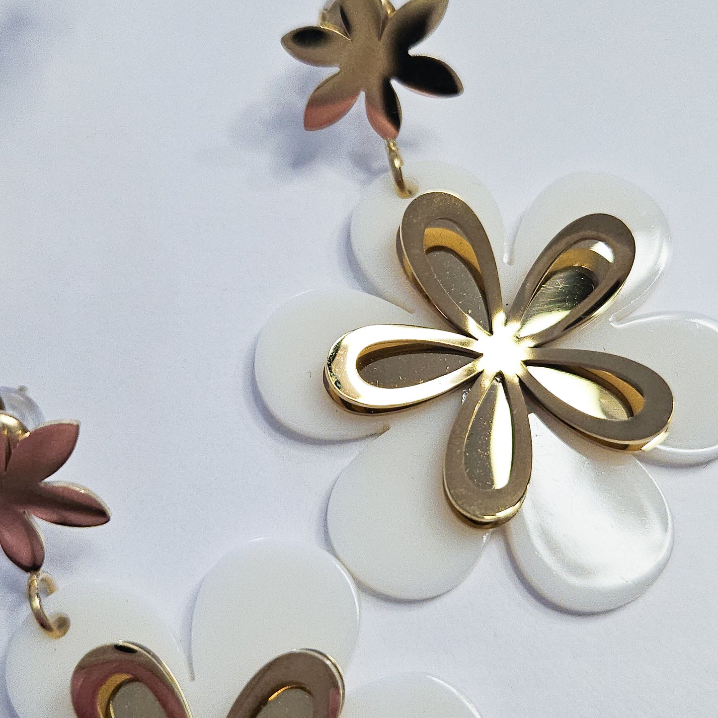 Boucles d'oreilles Merilys - Blanc