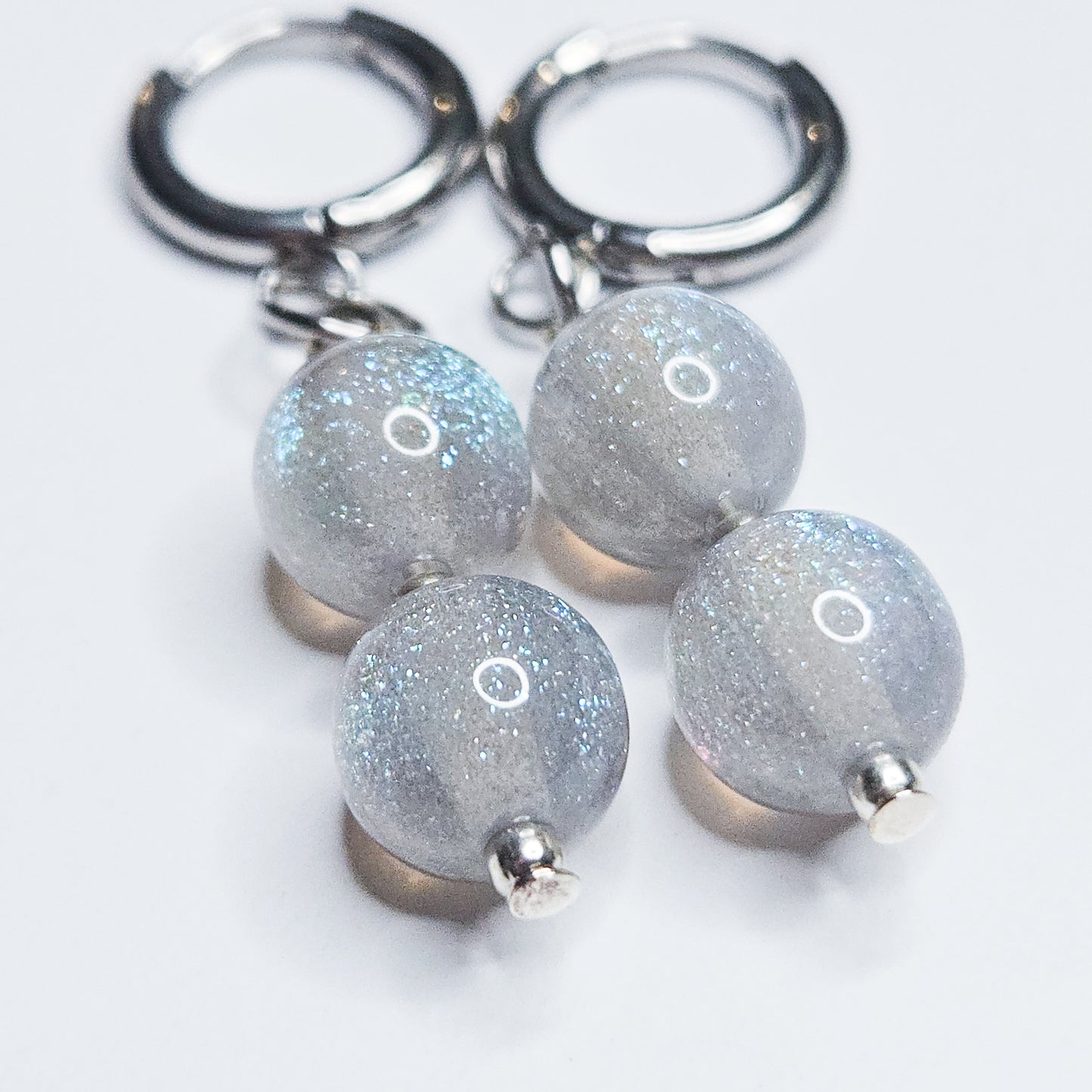 Boucles d'oreilles Esméa gris