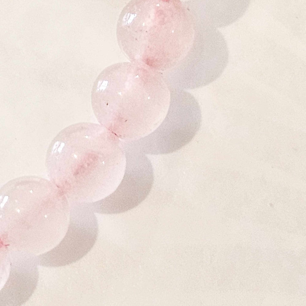 Bracelet ENFANT simple en pierre de Quartz rose 4mm