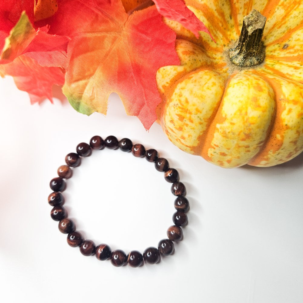 Bracelet homme œil de taureau 8 mm