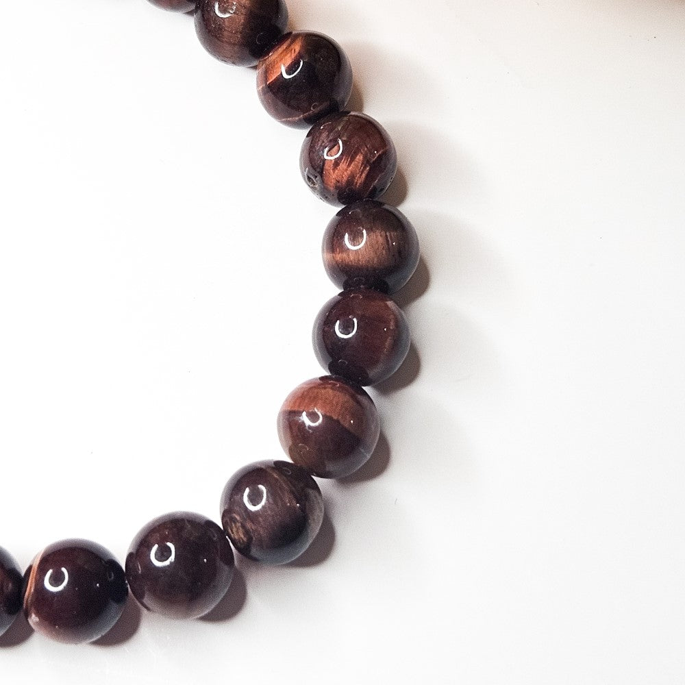 Bracelet homme œil de taureau 8 mm