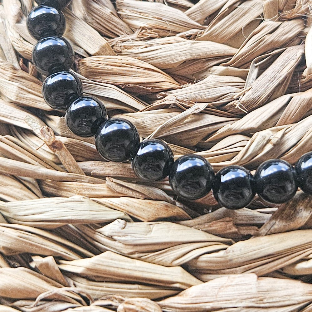 Bracelet en pierre de Tourmaline noire 6 mm