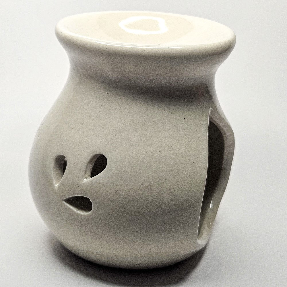 Brûleur Huile / fondant en céramique blanc
