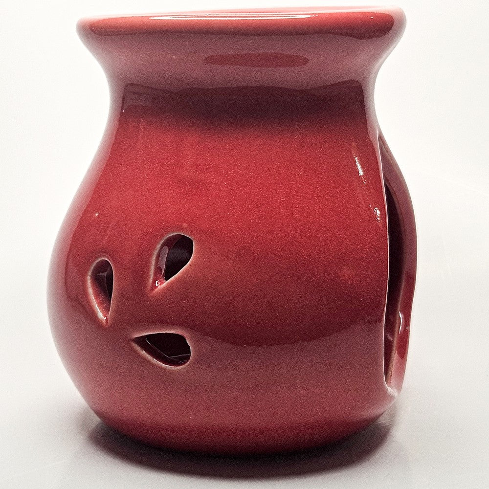 Brûleur Huile / fondant en céramique rouge
