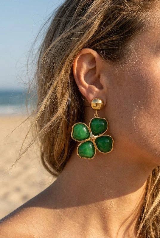 Boucles d’oreilles en acier inoxydable: BLANC