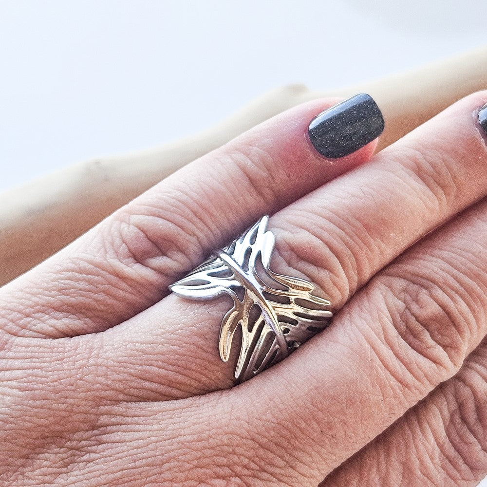 Bague Wolf argentée