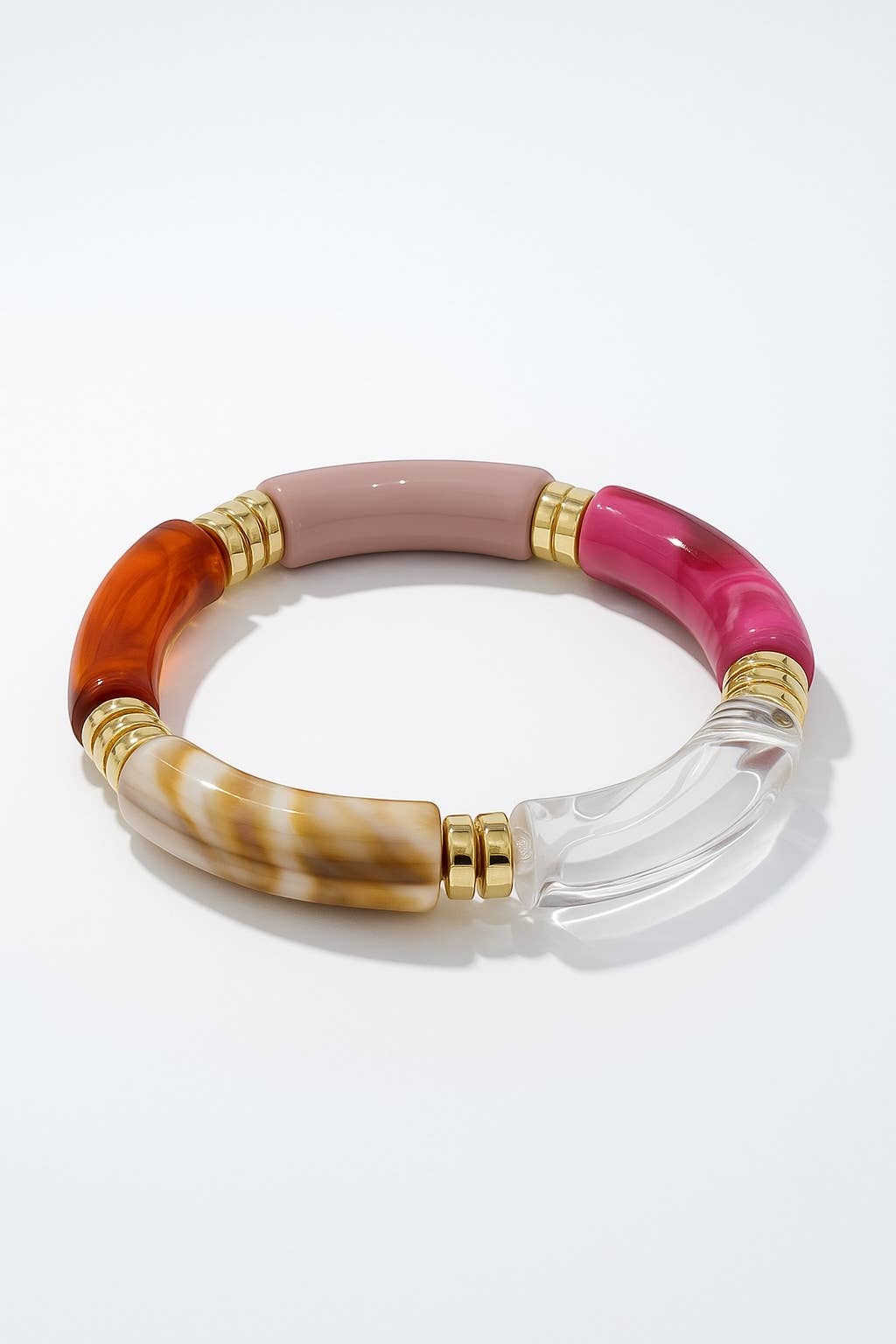 Bracelet Romy rose élastique