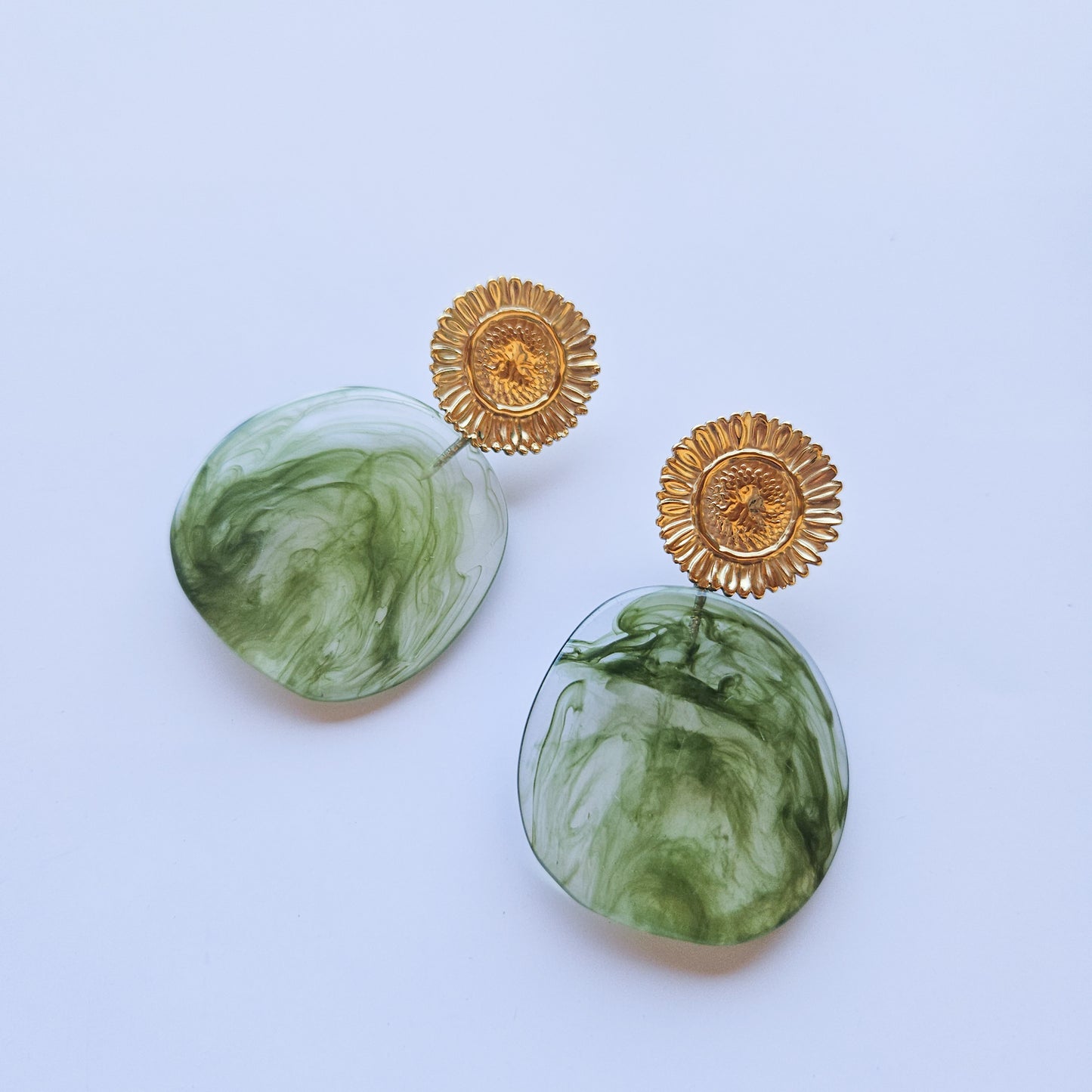 Boucles d'oreilles ZERI kaki