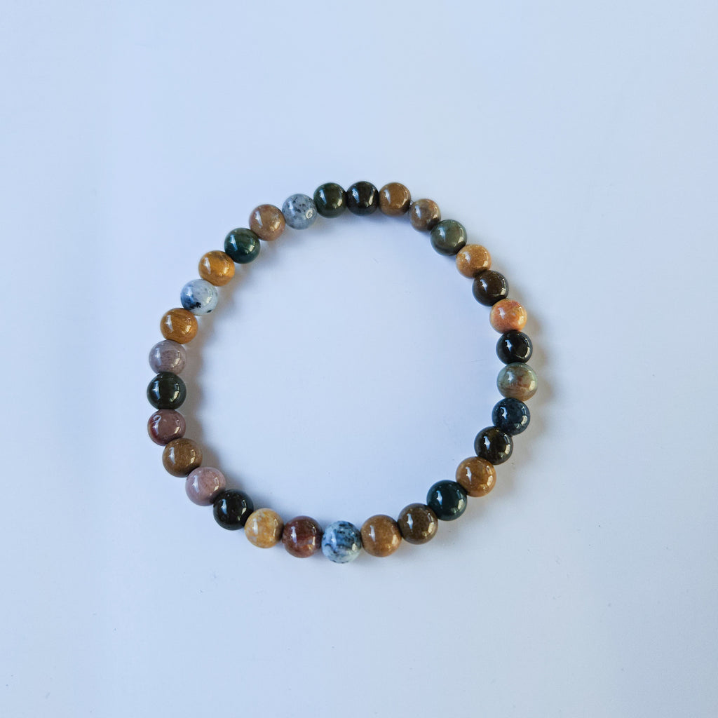 Bracelet en pierre de Jaspe Océan – Calme et ancrage