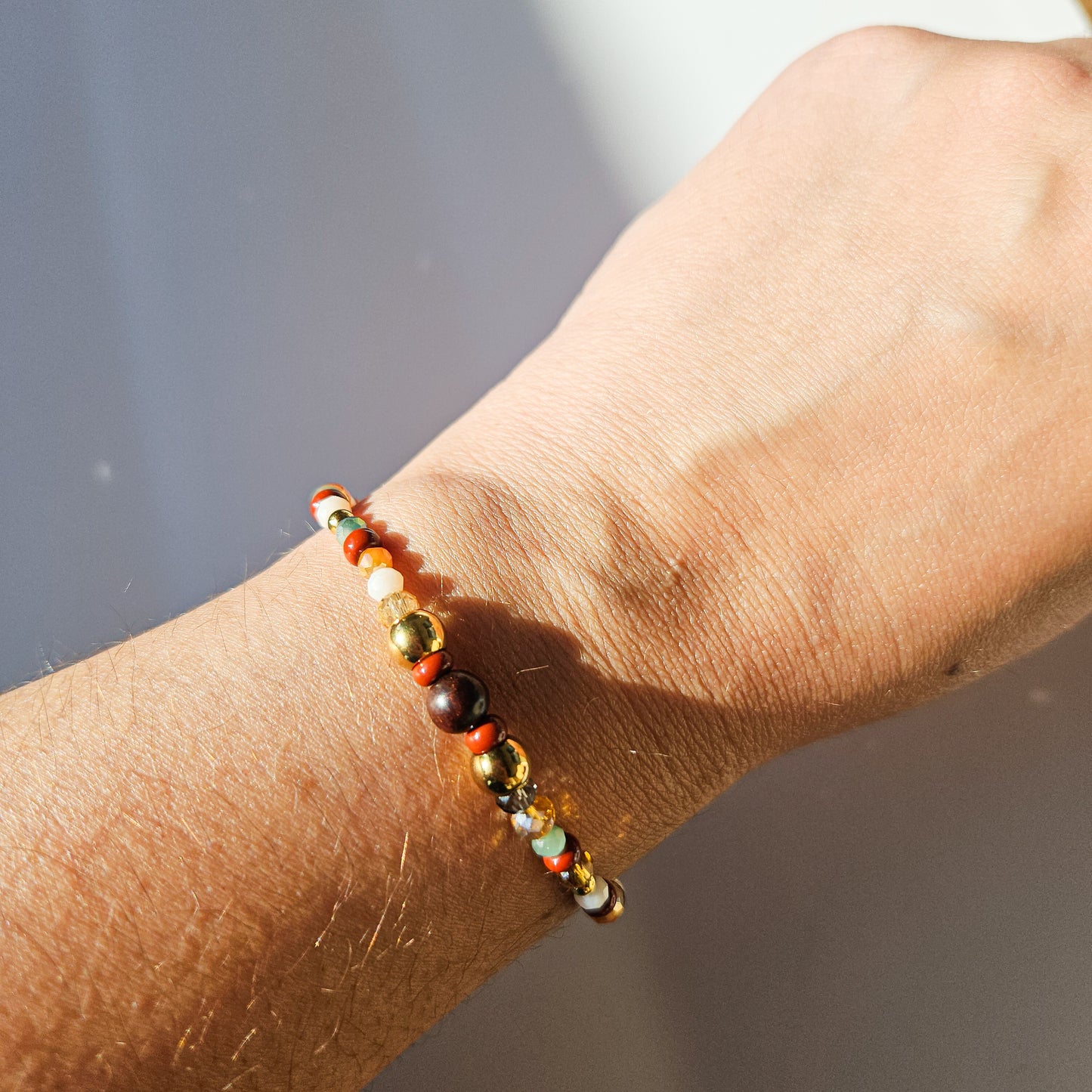 Bracelet Orliane et perle Mokaïte