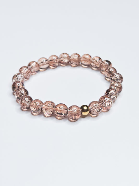 Bracelet paillette MILA Rose fumé