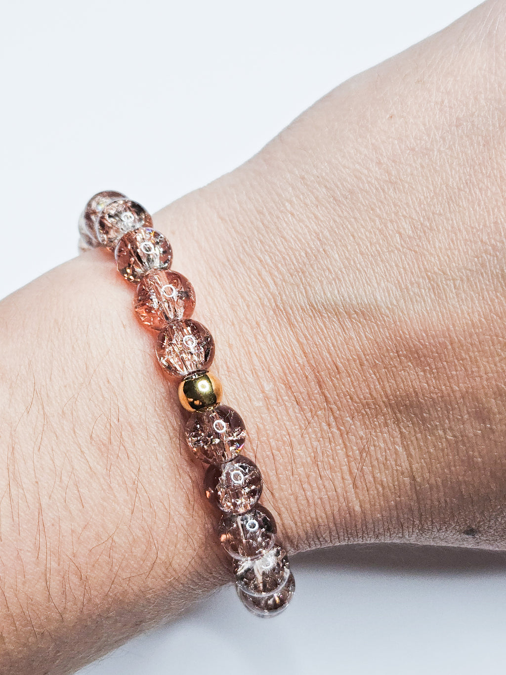 Bracelet paillette MILA Rose fumé