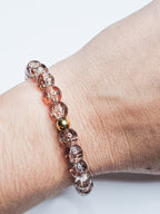 Bracelet paillette MILA Rose fumé