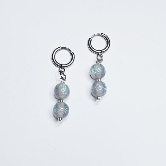 Boucles d'oreilles Esméa gris