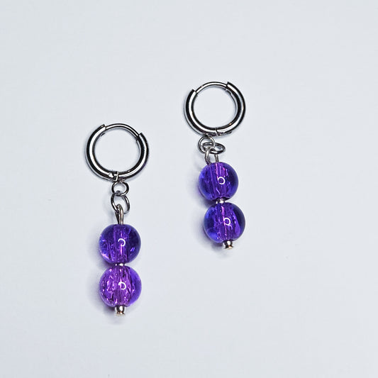 Boucles d'oreilles Esméa violet