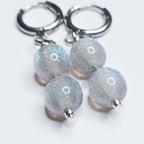 Boucles d'oreilles Esméa gris