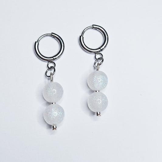 Boucles d'oreilles Esméa blanc