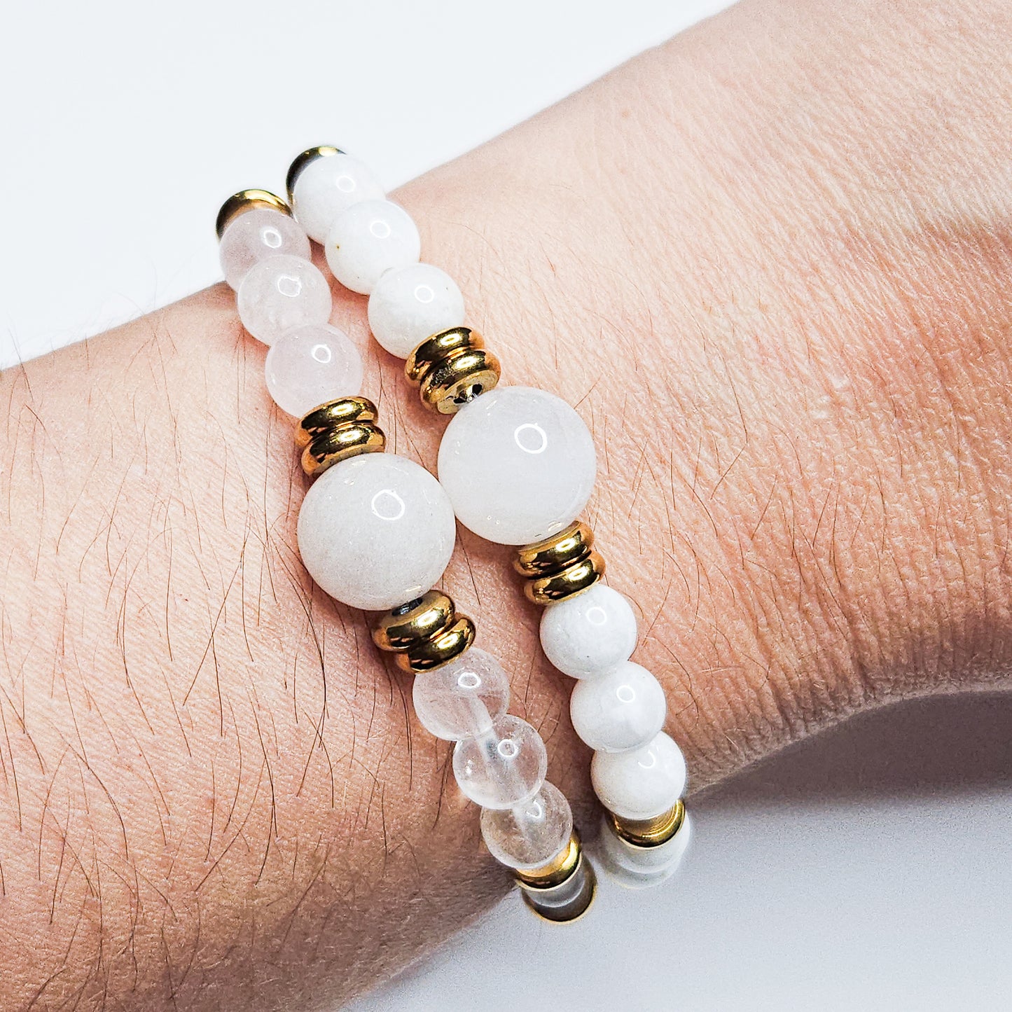 Bracelet Thaléa en pierre de Quartz rose