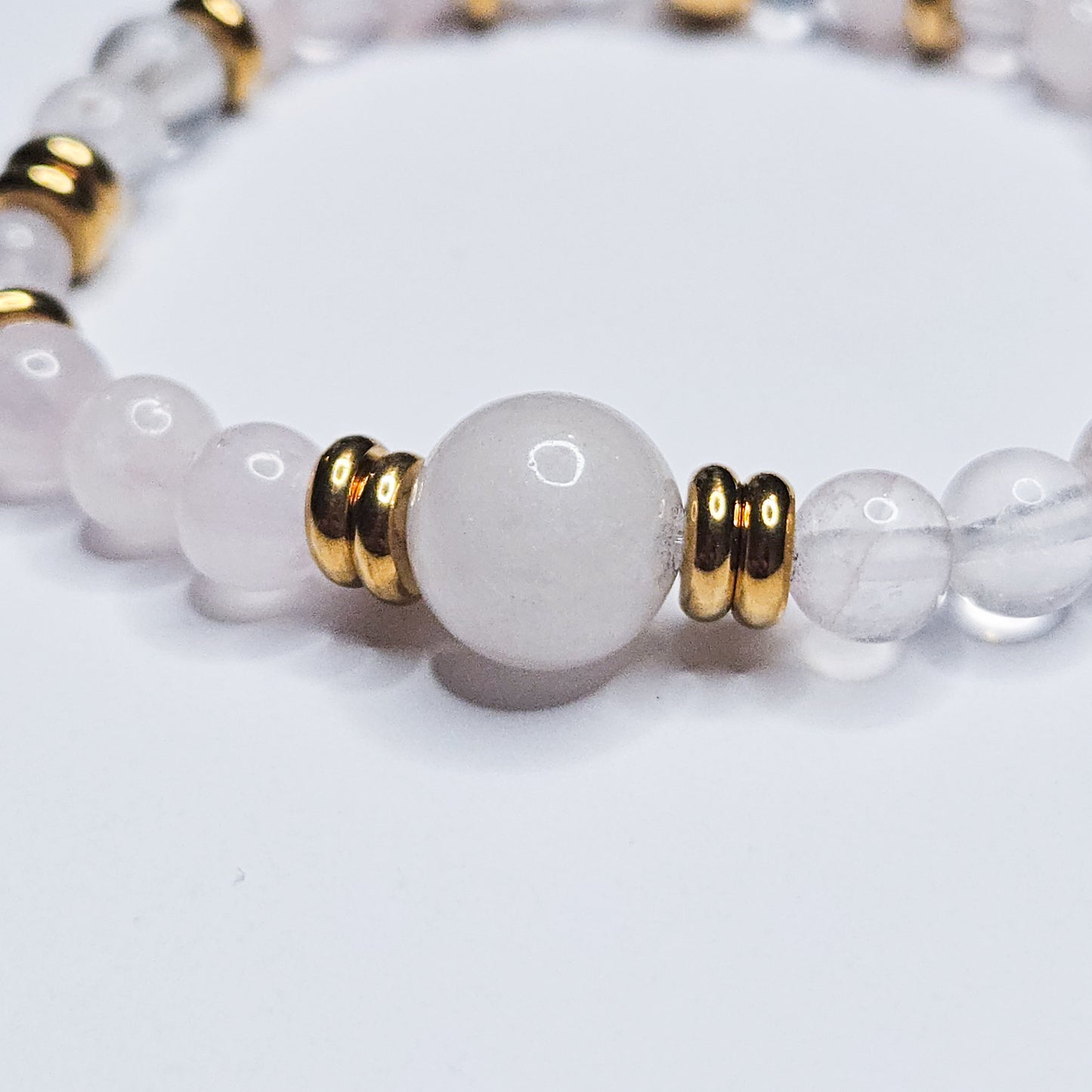 Bracelet Thaléa en pierre de Quartz rose