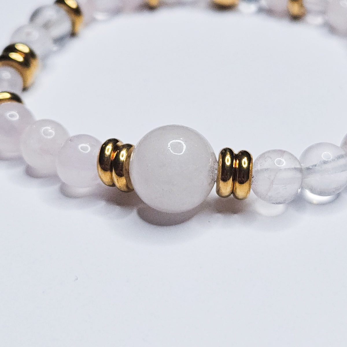 Bracelet Thaléa en pierre de Quartz rose