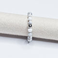 Bague pierre minérale Néora Howlite argent
