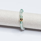 Bague pierre minérale Néora Aventurine or