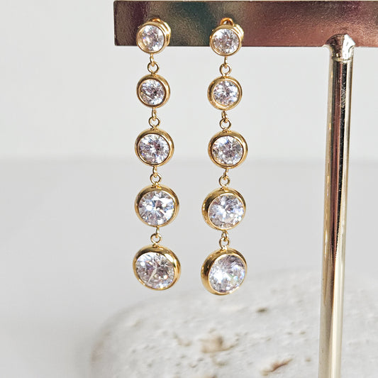 Boucles d'oreilles Louna dorées