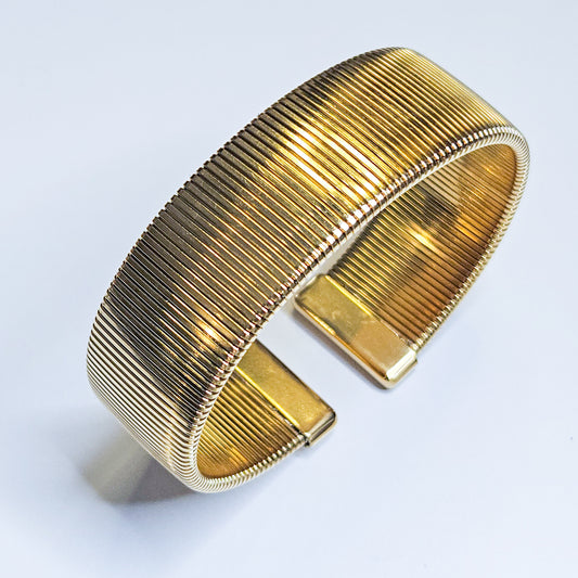 Bracelet manchette doré Doria