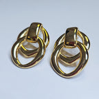 Boucles d'oreilles Solène dorées