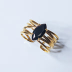Bague Marquise noire