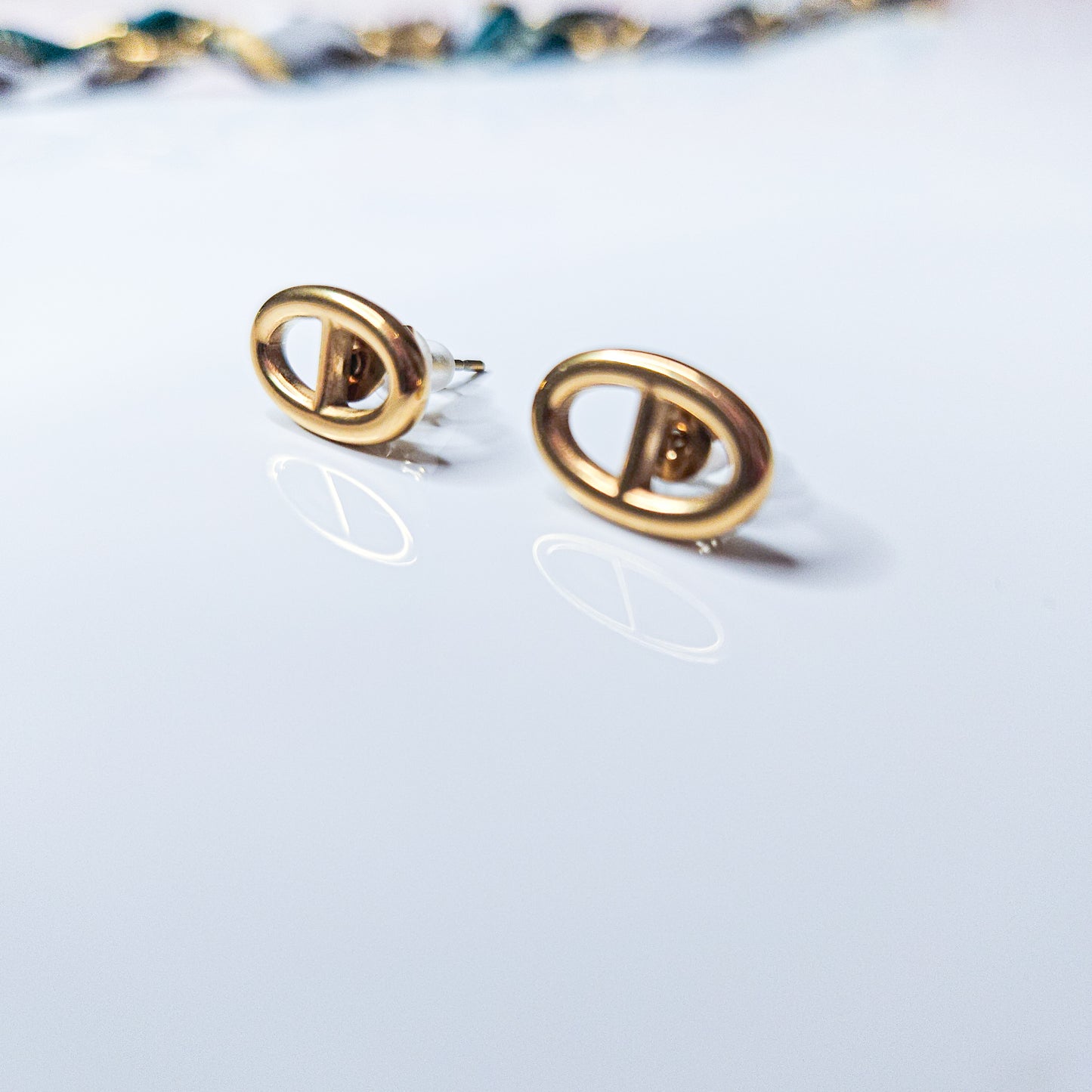 Ensemble collier + bracelet + boucles d'oreilles Zoé dorées