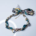 Collier foulard vert Sofia