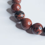 Bracelet Obsidienne Mahogany doré - ancrage, stabilité, protection