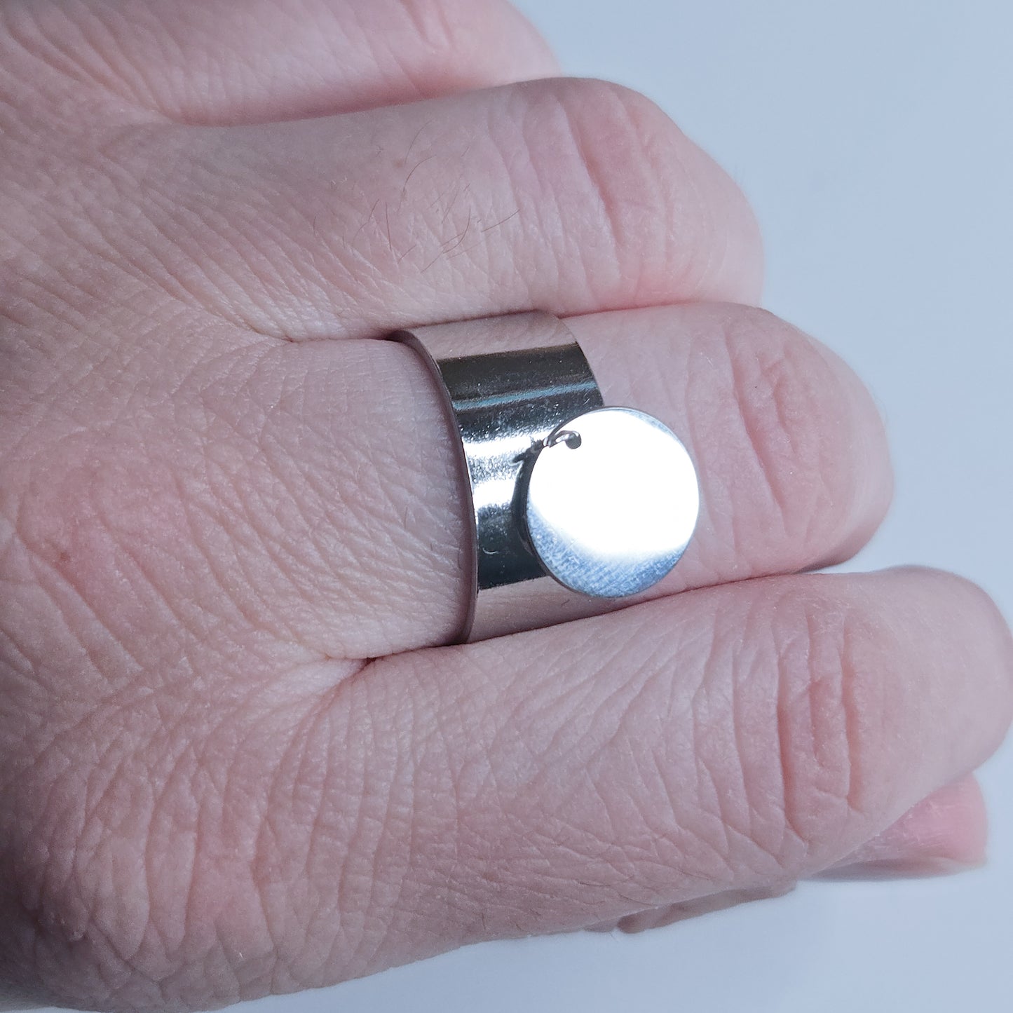 Bague SADIRA argentée avec pampille