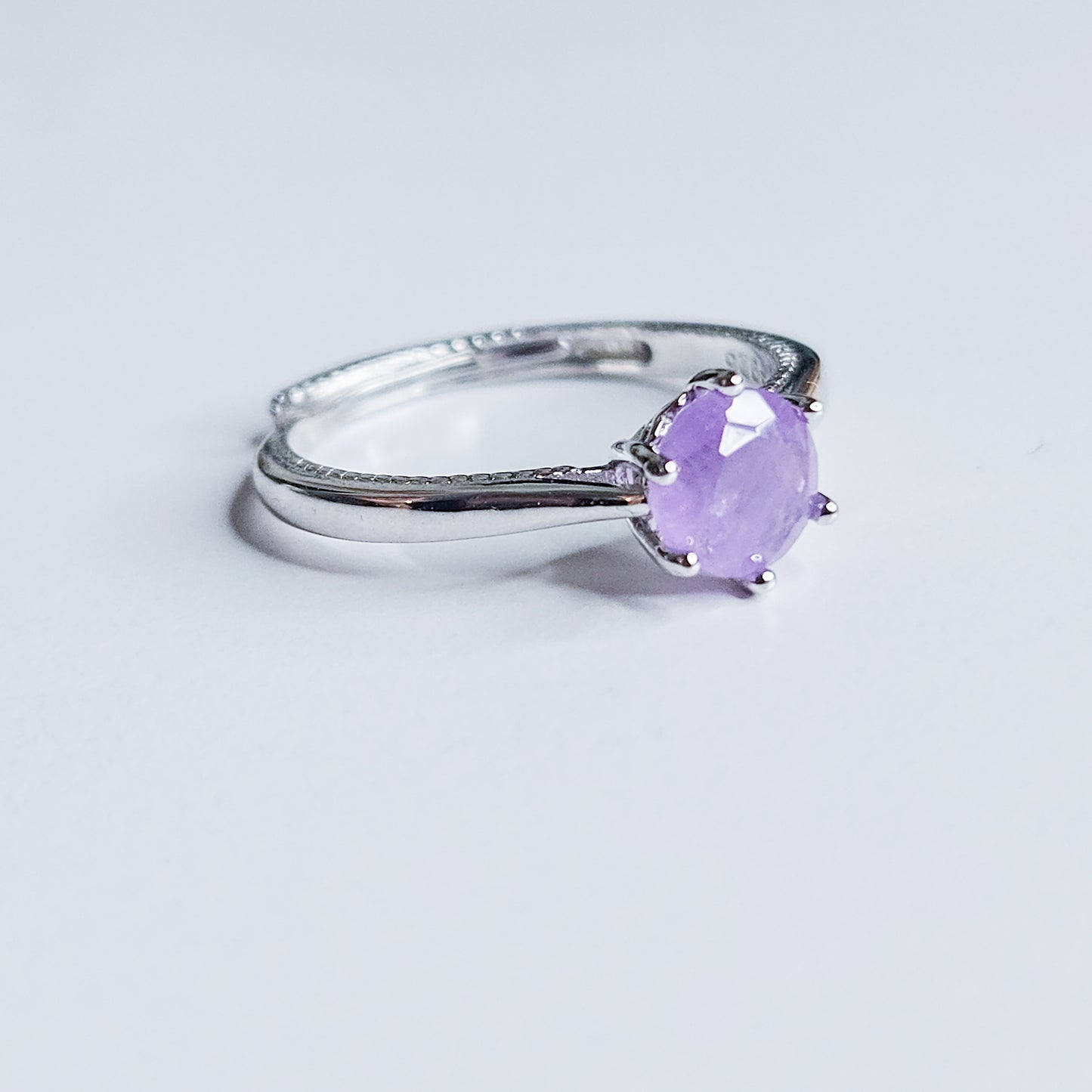 Bague solitaire Améthyste