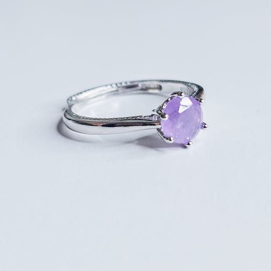 Bague solitaire Améthyste