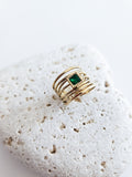 Bague réglable Carrie verte