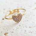 Bague DOLLY cœur strassé