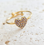 Bague DOLLY cœur strassé