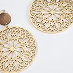 Boucles d’oreilles ROSACE dorées