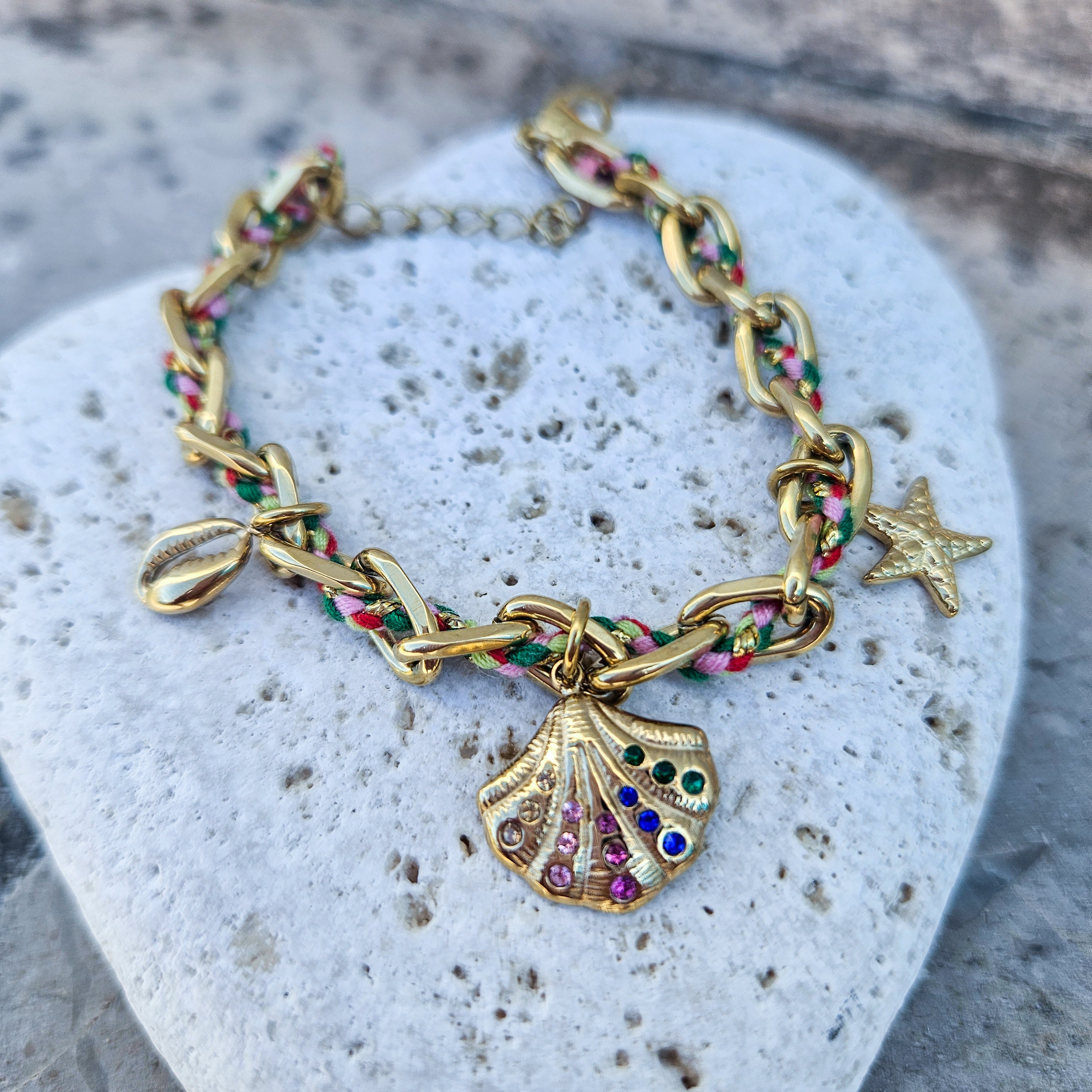 Bracelet coquillage multicolore Brume