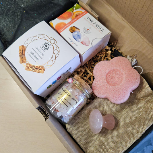 Box sérénité : coffret 5 produits PALO SANTO / ABRICOT