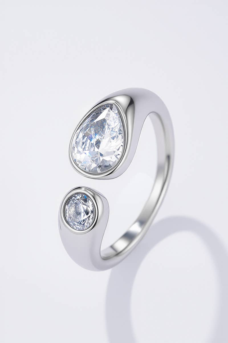 Stainless steel ring 424AQ254: Gold / 100% Stainless steel