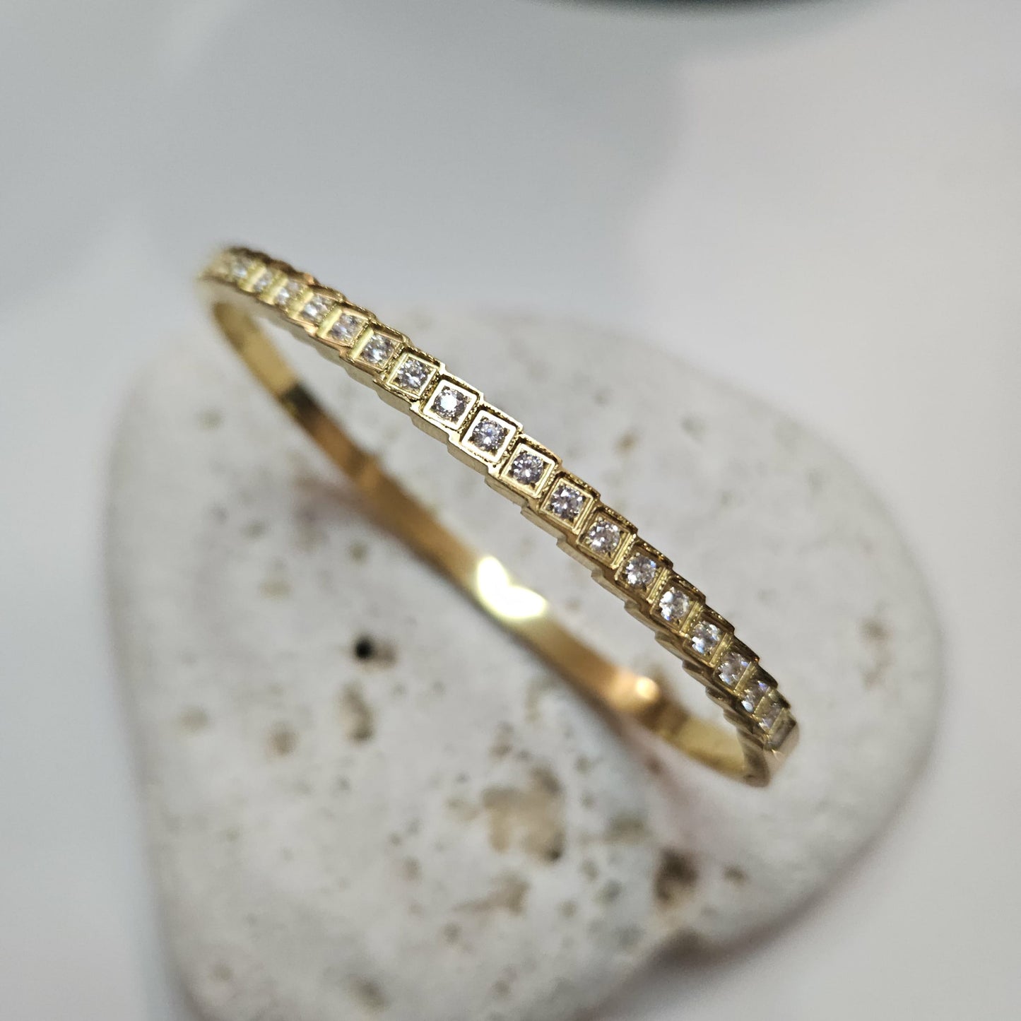 Bracelet jonc Lexa doré