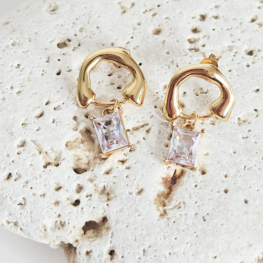 Boucles d'oreilles Isadora cristal