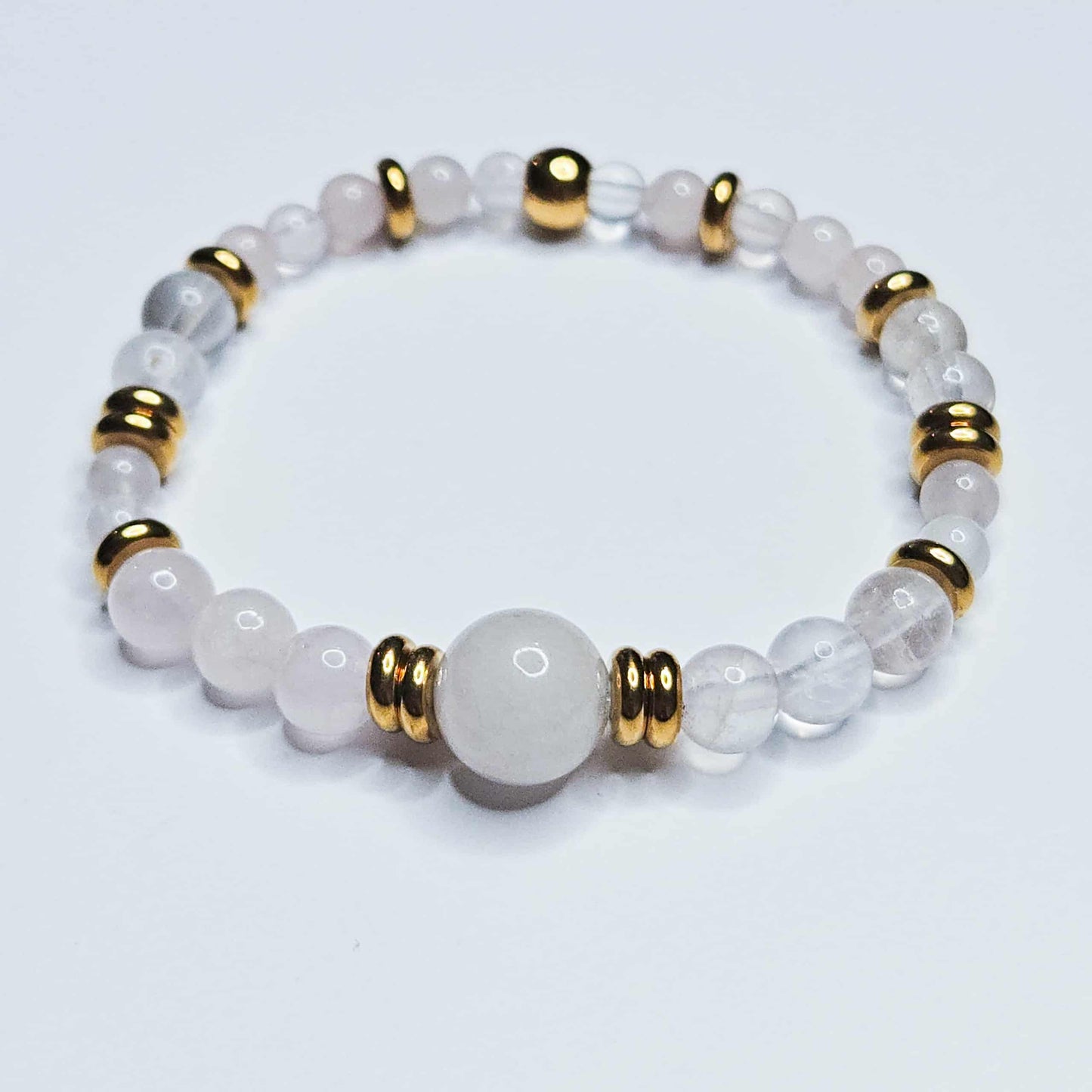 Bracelet Thaléa en pierre de Quartz rose